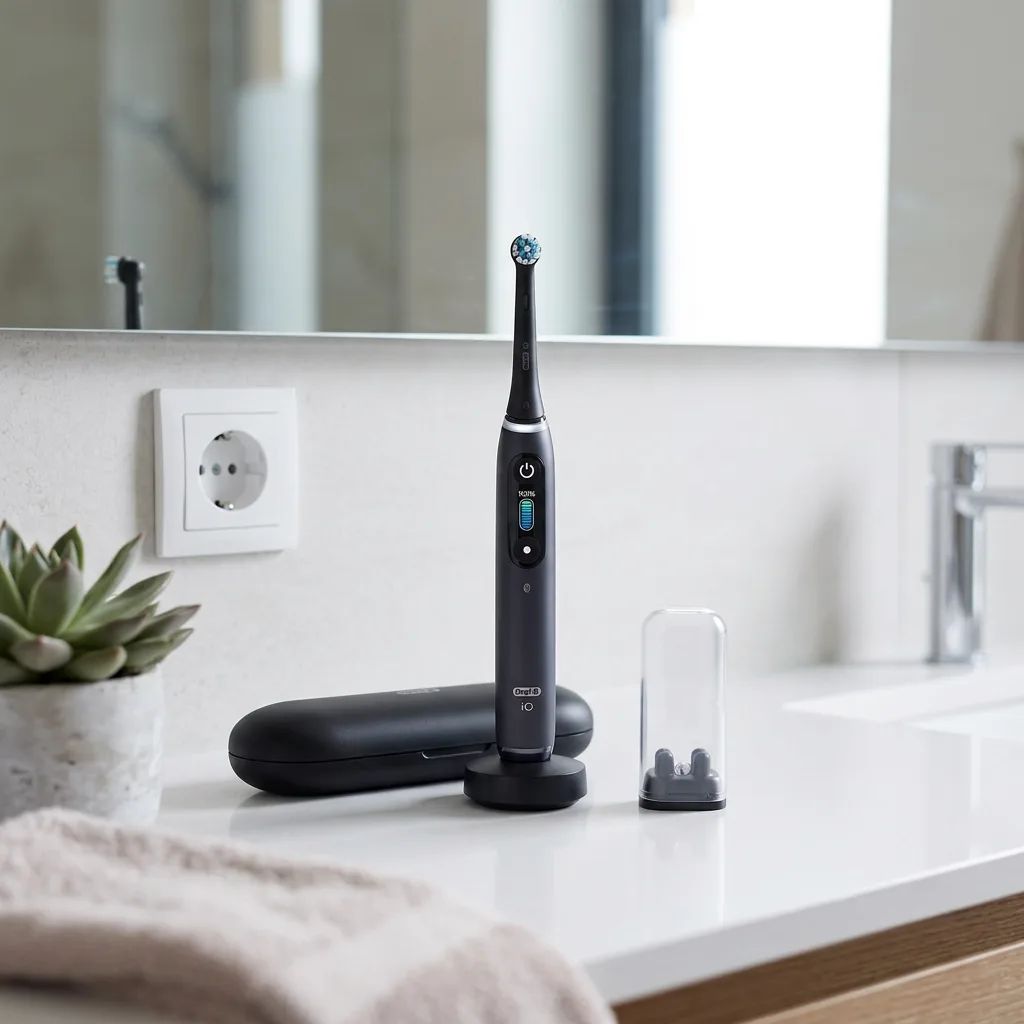 Oral-B iO Serie 8 – placed in a clean, well-lit home environment