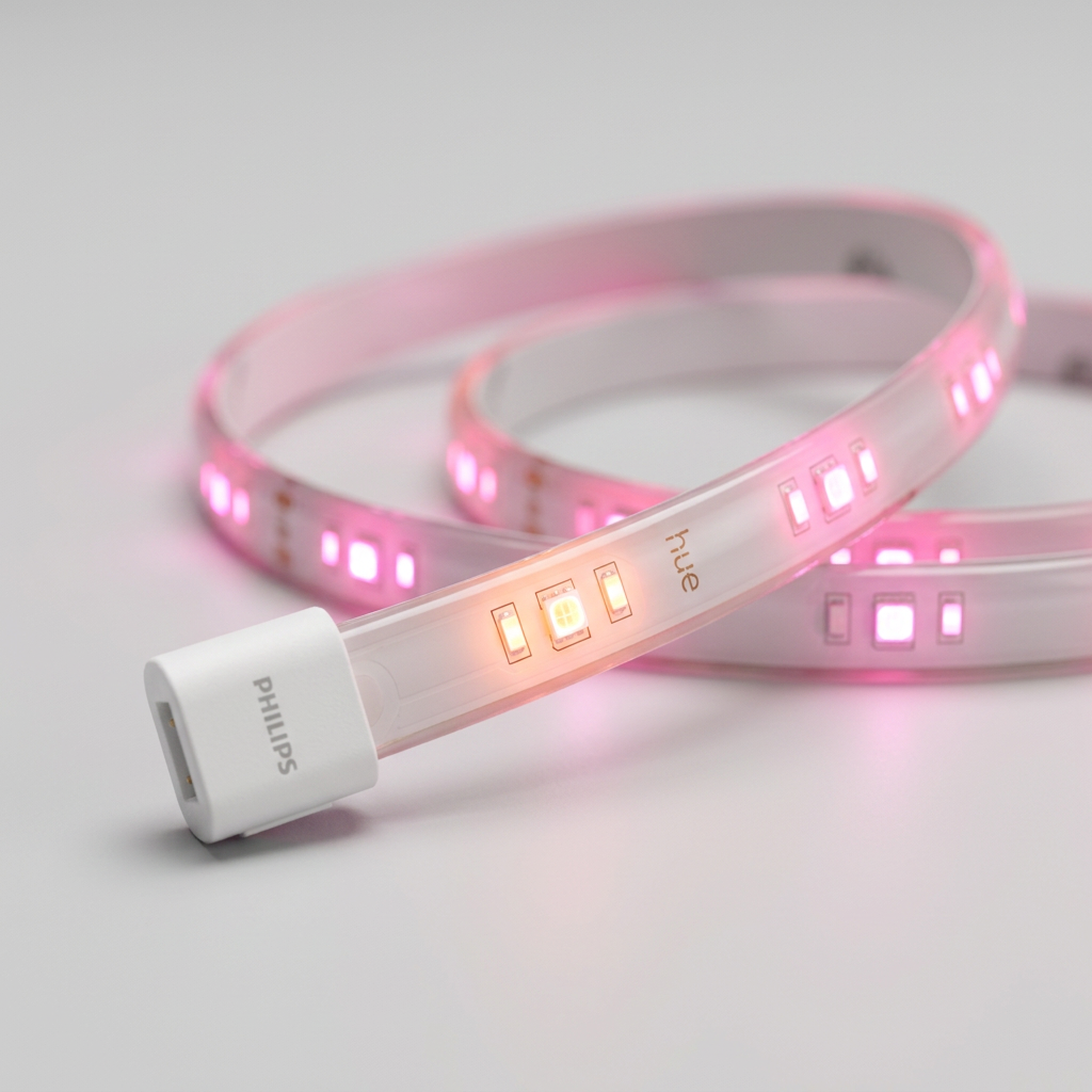 Philips Hue Hue Flux LED-Streifen, 2 m Verlängerung – detailed view of the key features, buttons and design elements