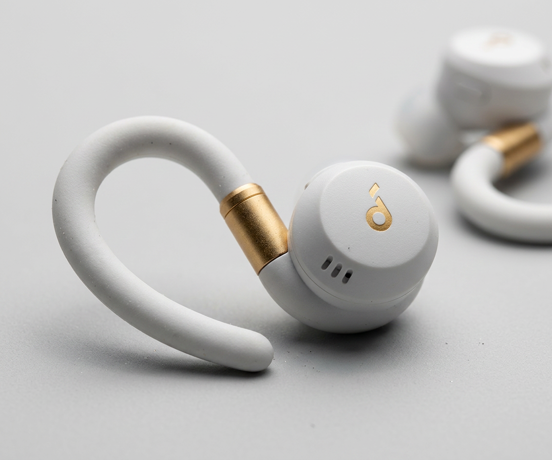 KI-Visualisierung: Soundcore Sport X20 In-Ear-Kopfhörer im täglichen Einsatz