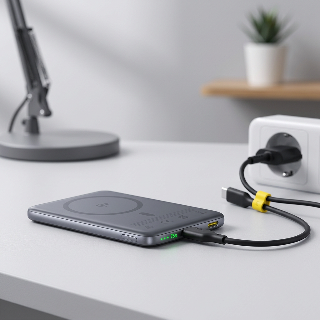Baseus PicoGo Ultra-Slim Qi2 Magnetic Power Bank 10000mAh im Alltag