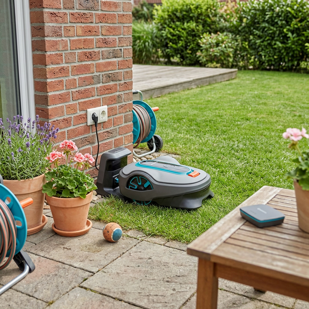 Gardena Mähroboter smart SILENO pro 600 m² – being used in a natural, realistic everyday scenario