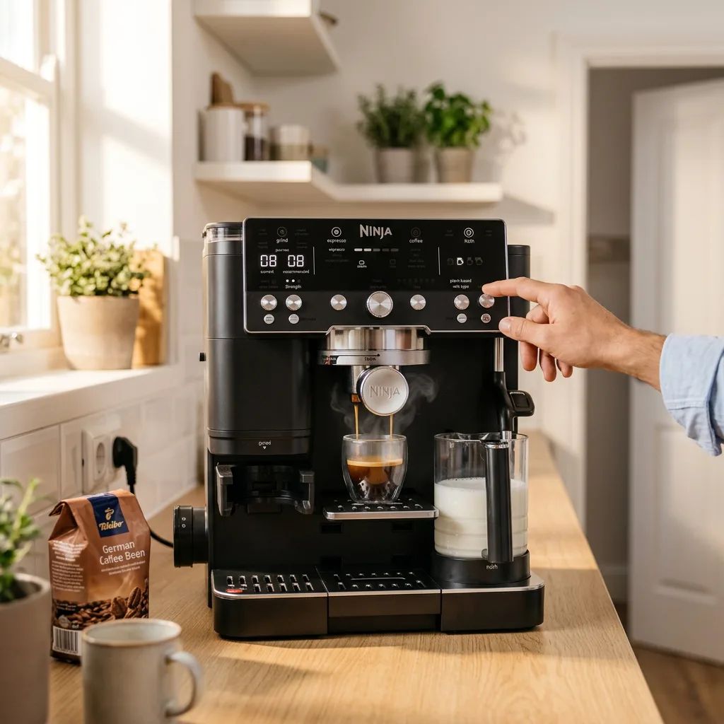 Ninja Luxe Café Premier – being used in a natural, realistic everyday scenario