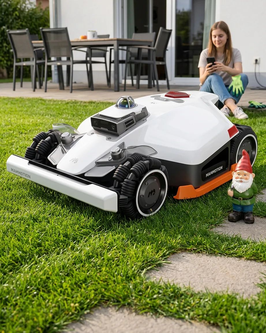Mammotion LUBA 3 AWD – being used in a natural, realistic everyday scenario