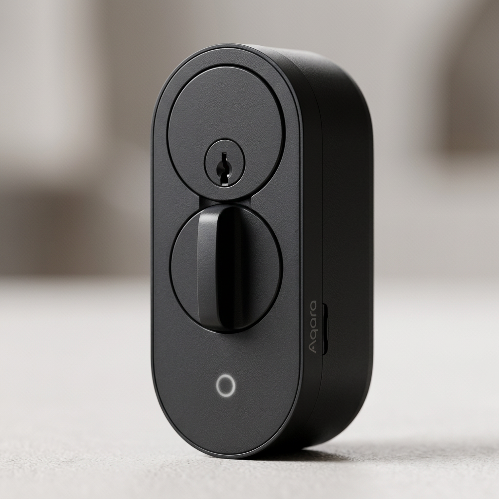 Aqara Door Lock U200 Lite – detailed view of the key features, buttons and design elements