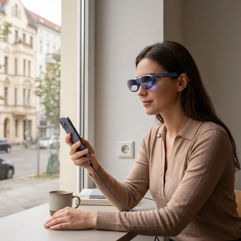 Rokid Max – being used in a natural, realistic everyday scenario