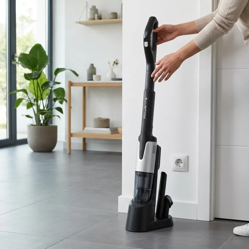 Rowenta X-Force Flex 14.80 Akkustaubsauger RH9B36 – placed in a clean, well-lit home environment