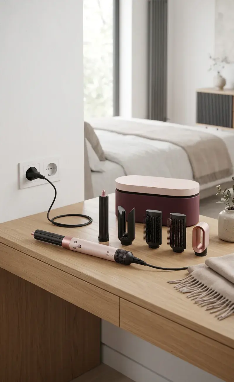 Dyson Airwrap Co-anda2x Multi-Haarstyler und -trockner – placed in a clean, well-lit home environment