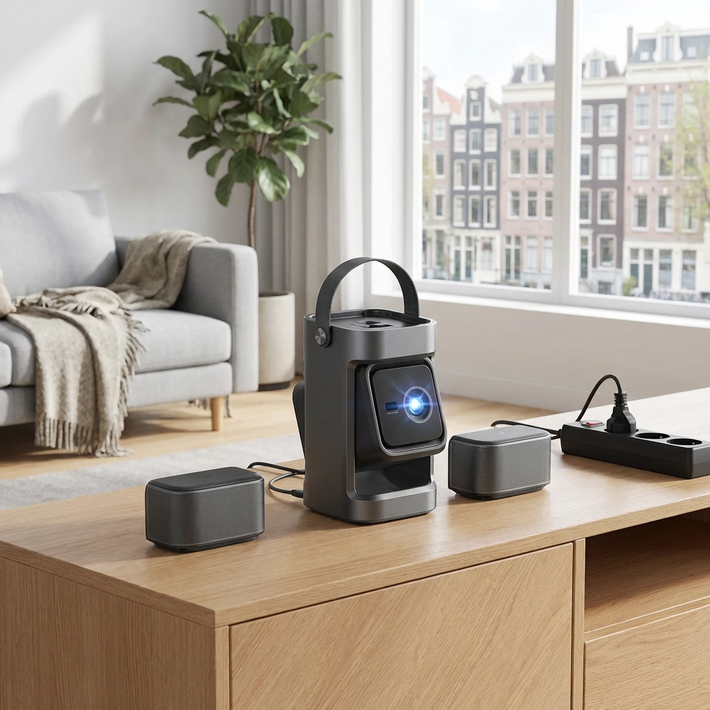 Nebula Soundcore Nebula P1 – placed in a clean, well-lit home environment
