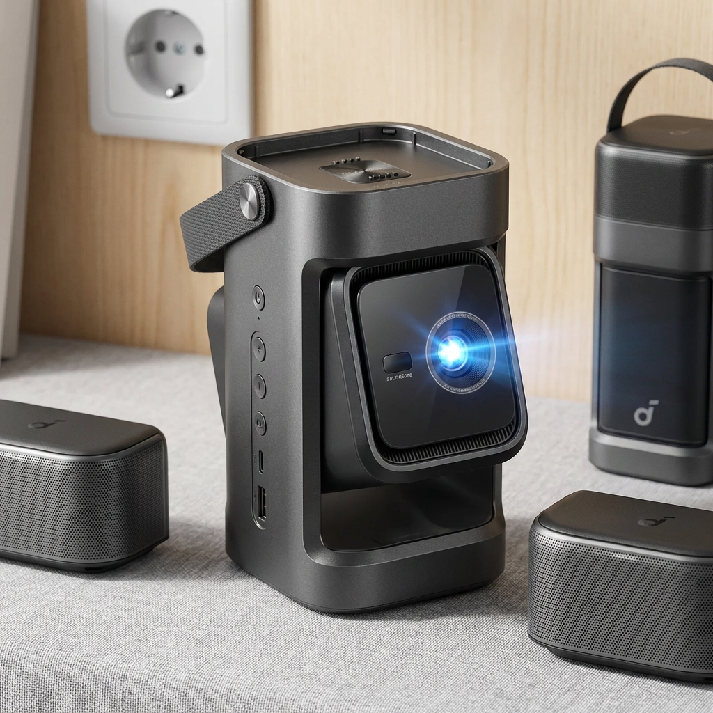 Nebula Soundcore Nebula P1 – detailed view of the key features, buttons and design elements