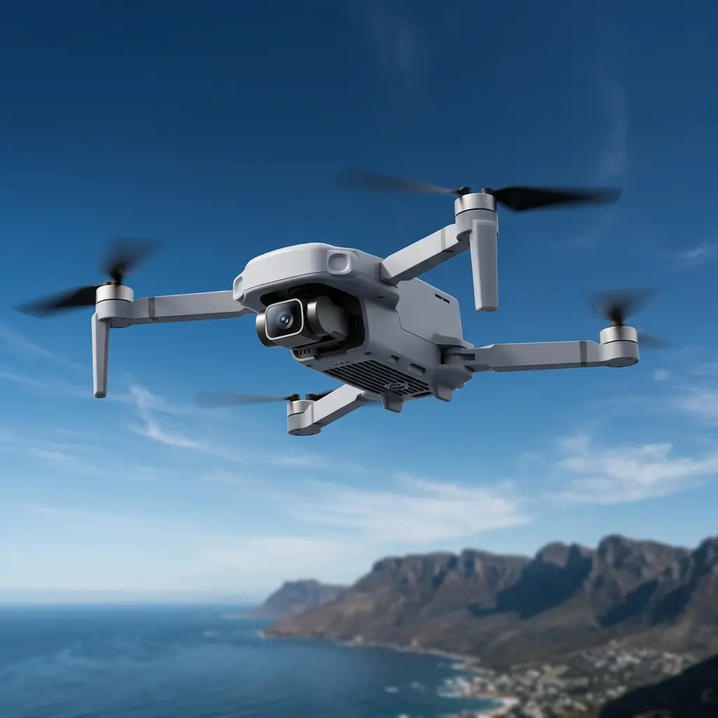 Holy Stone HS360E – hovering in flight against a blue sky