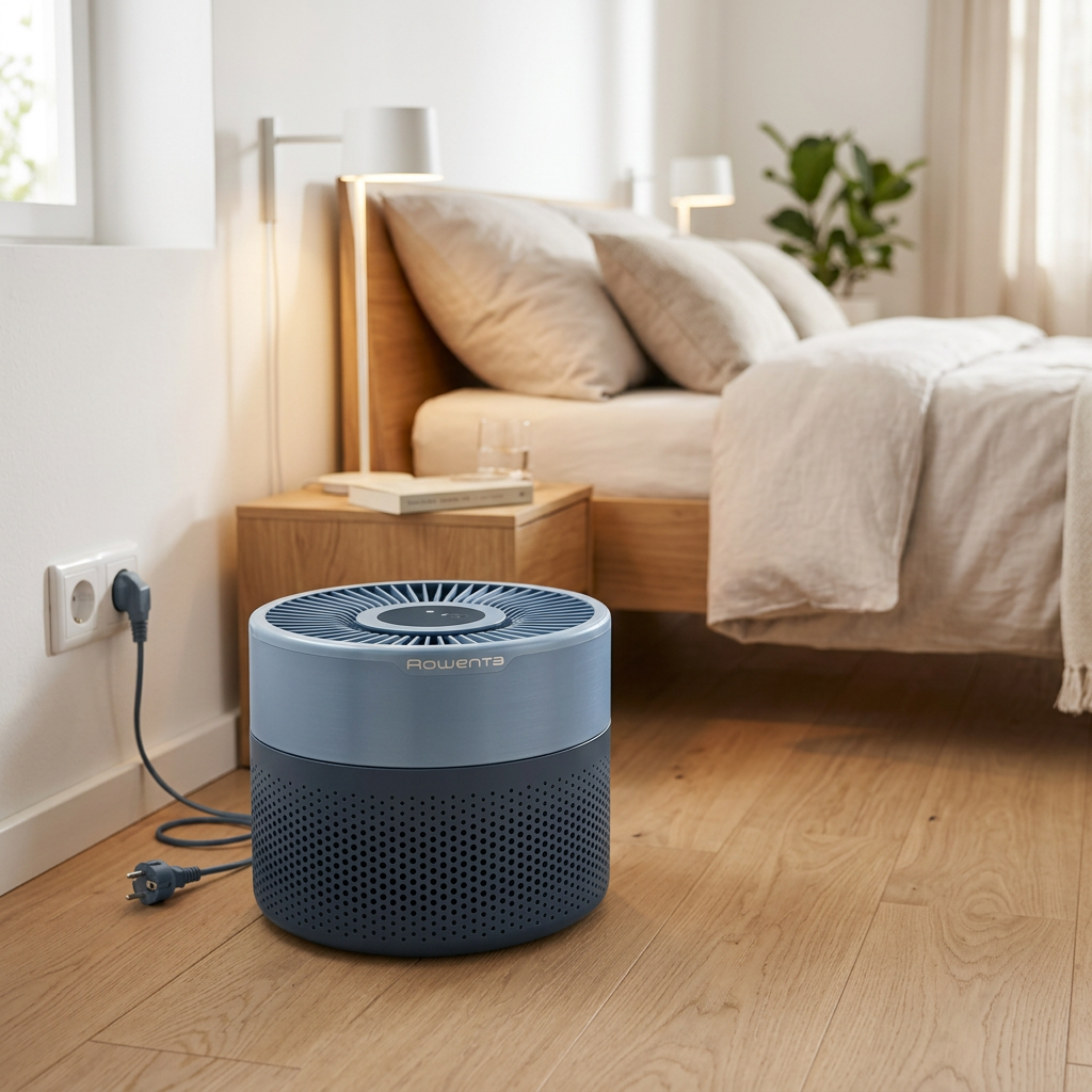 KI-Visualisierung: Rowenta Pure Air Mini, Luftreiniger für zu Hause mit HEPA Allergy+ Filterung Reinigung der Raumluft im…