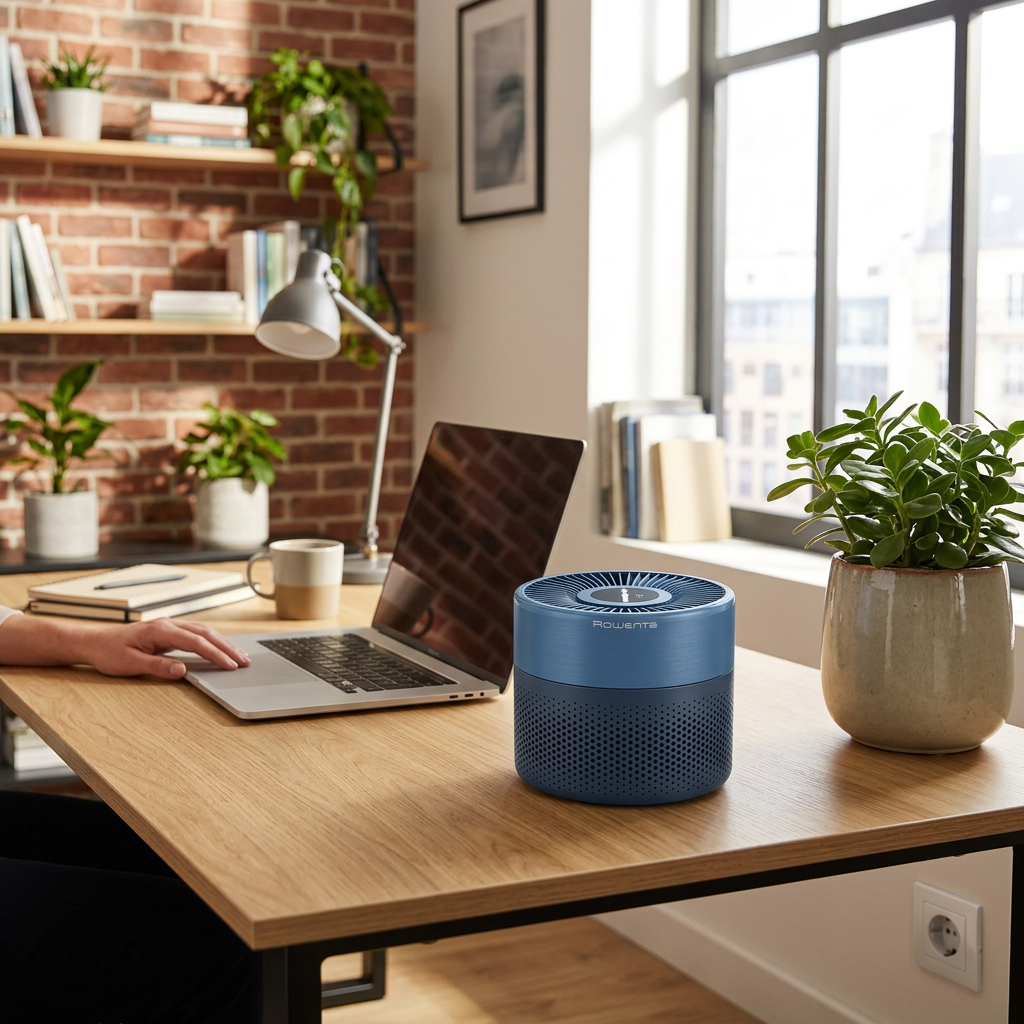 KI-Visualisierung: Rowenta Pure Air Mini, Luftreiniger für zu Hause mit HEPA Allergy+ Filterung Luftreinigung während der…