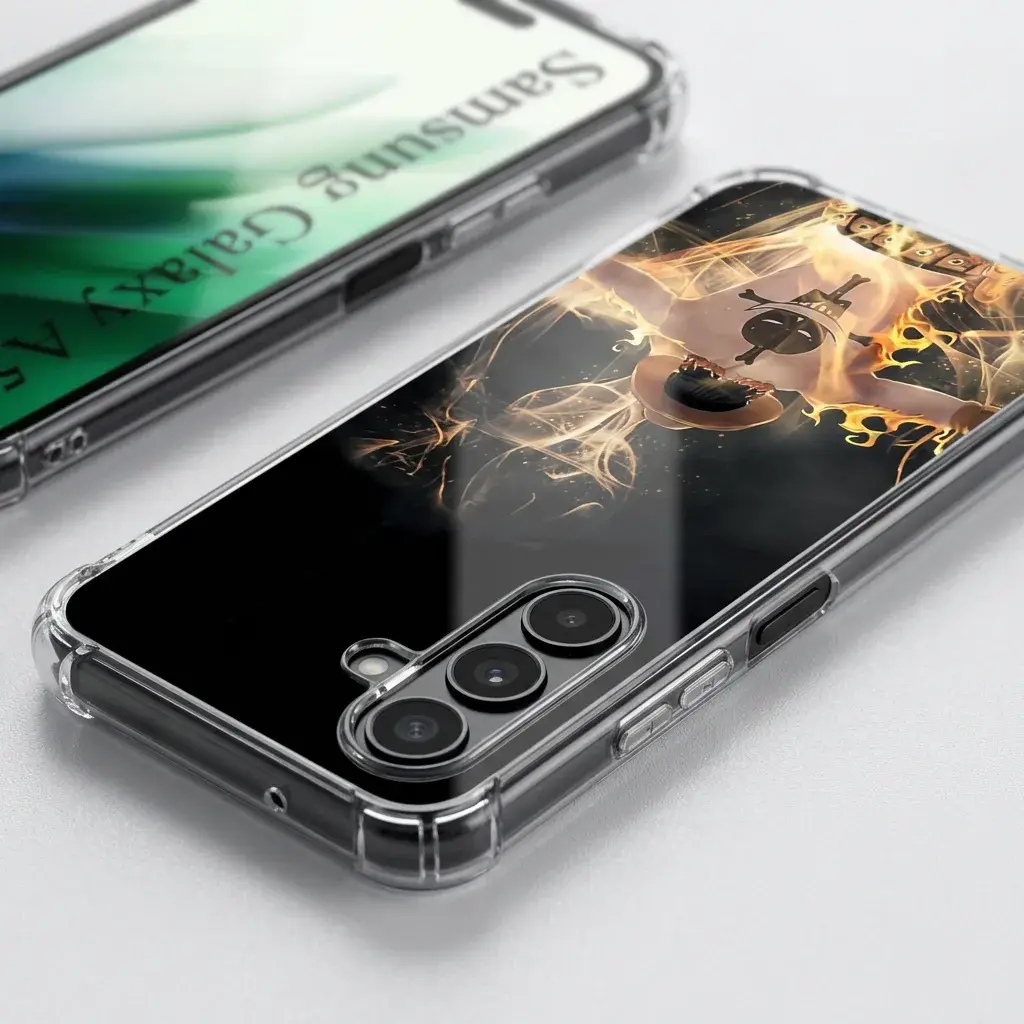 KI-Visualisierung: Samsung Galaxy A57 5G Nahaufnahme der Kamera und Knöpfe