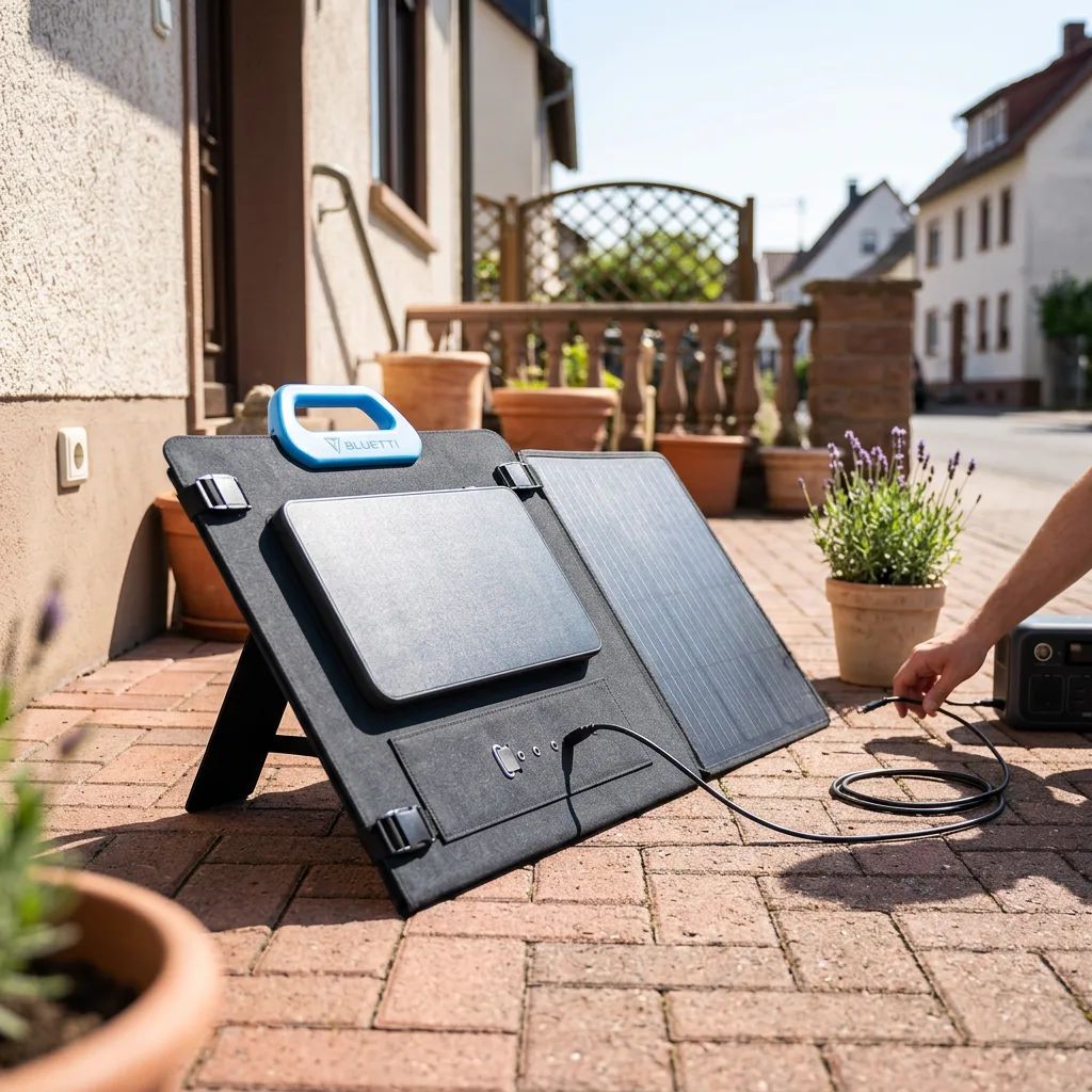 Bluetti PV120 – being used in a natural, realistic everyday scenario