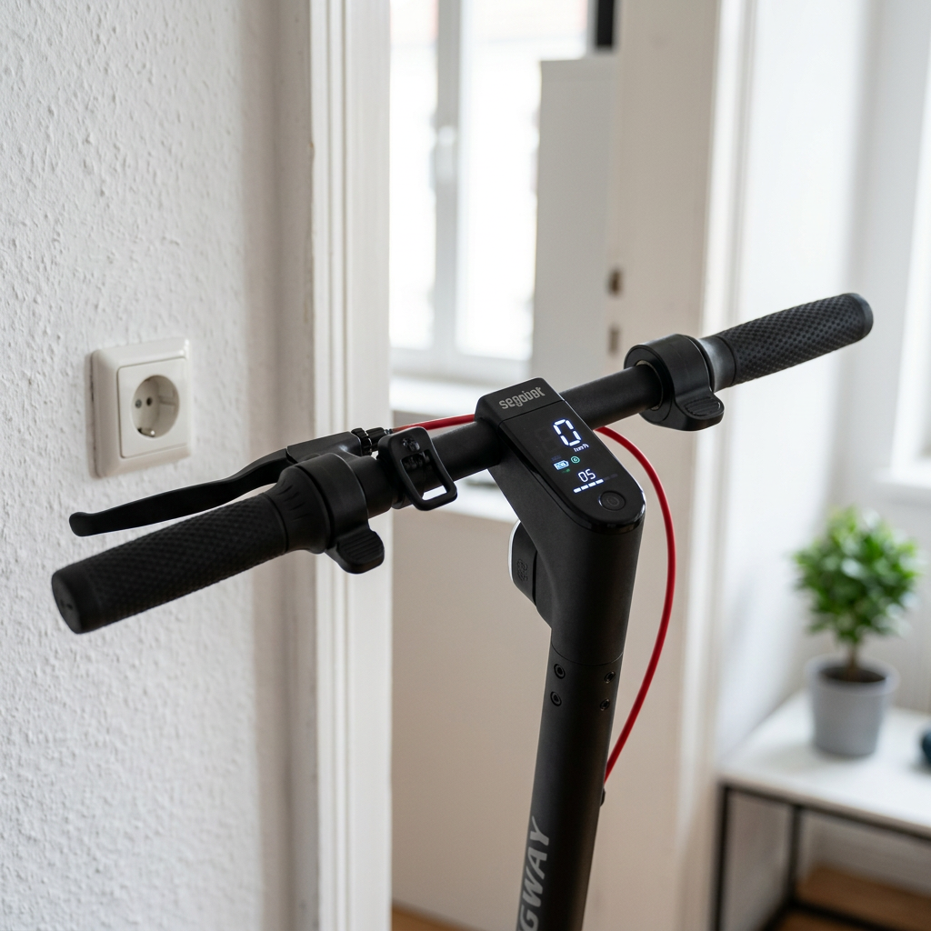 KI-Visualisierung: Segway Ninebot F3 Pro D Lenker mit Display und Bremshebel