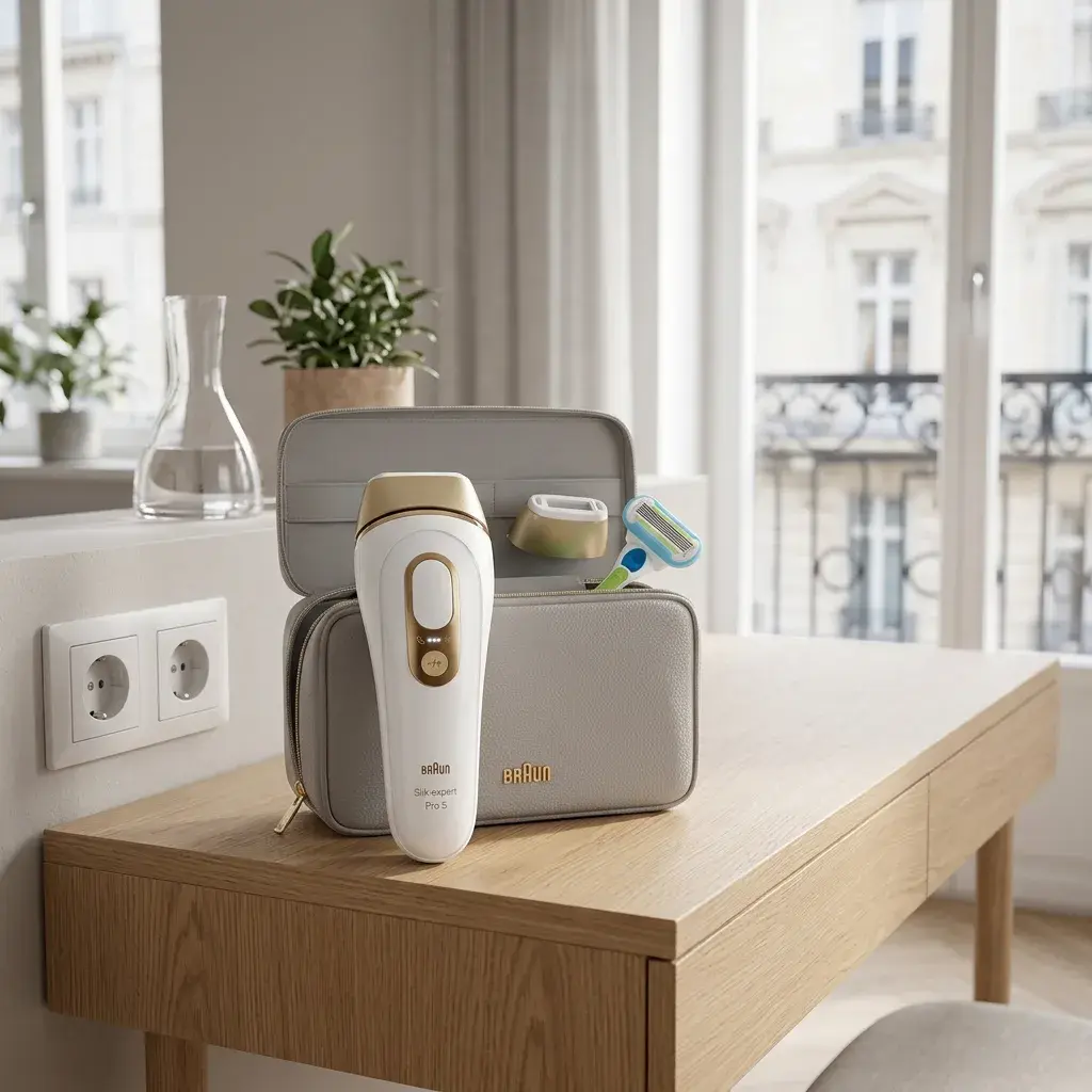KI-Visualisierung: Braun IPL Silk·expert Pro 5 PL5052, Haarentfernung für zuhause, mit Aufbewahrungstasche…
